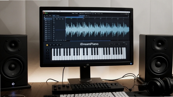 iDreamPianoģ����������ڵ��������е�ʵ����Ƭ����Ļ��ʾ��������벨�Σ���Χ������Ͷ������������ִ�������