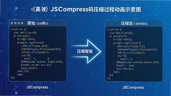 JSCompress����ѹ�����̶���ʾ��ͼ�����Ϊԭʼ���룬�Ҳ�Ϊѹ������룬�м��м�ͷ���ӣ�����Ϊ������ɫ��ͻ����Ч�����ܵ�ѹ��Ч��