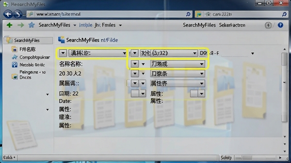 SearchMyFiles�������������棬չʾ�ļ�������С�����ڡ����Ե�ɸѡѡ����沼��������������ʾ����������ܣ�����ΪWindows��Դ���������ͻ�����ߵ�ʵ���Ժ͸߼�����������