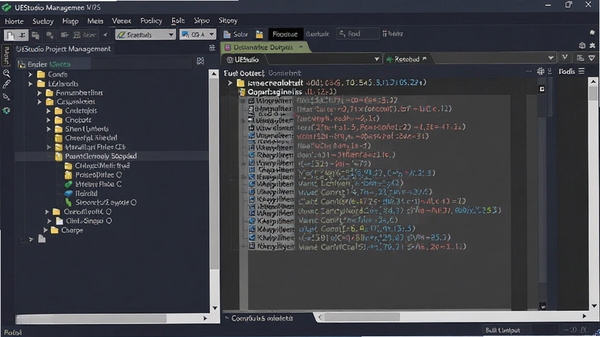 UEStudio��Ŀ�������棬�����ʾ�����ļ������Ҳ���ʾ�����������