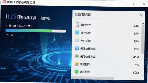 ��ʦIT֮��ϵͳ�Ż�����һ�������棬��ʾɨ��������ͷ��ֵ������б�������ʱ�ļ���������������Ч��ݷ�ʽ�ȣ�����Ϊ��ɫ�Ƽ��й�Ч