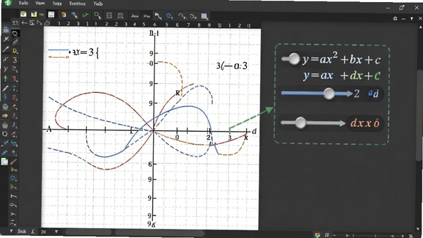 ���λ�����ƶ��κ���y=ax^2+bx+cͼ����ʾ�������˺Ͷ�̬�仯Ч��������Ϊ��������ϵ
