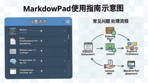 MarkdownPadʹ��ָ��ʾ��ͼ��չʾ����ѡ��ͳ������⴦�����̣�����ͼ�������˵��