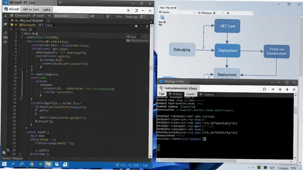 Microsoft .NET Core ����������ͼ����������༭���������У������е��ԺͲ�������ͼ