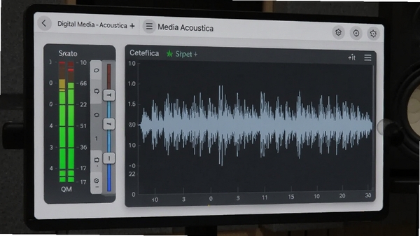Digital Media Acoustica¼�����棬��ʾ��˷��ƽ���벨�μ�¼��������