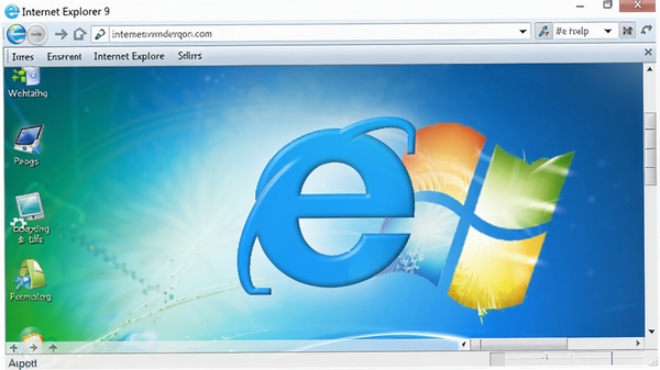 һ������Internet Explorer 9����������ͼ��չʾ��ɫeͼ�����ִ���������������ΪWindows 7����