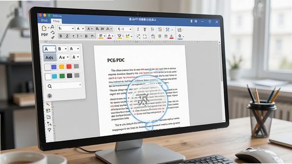 ��ɽPDF���԰�༭������ʾ������չʾ���ڱ༭PDF�е��������ݣ���������ʾ���塢�ֺš���ɫ�ȱ༭ѡ�ͻ�������ı༭������