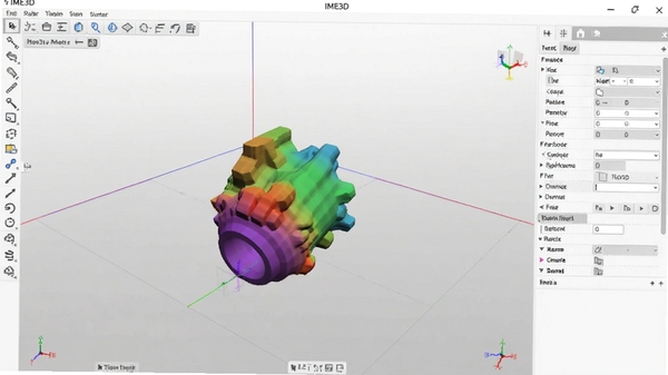 IME3D�����������ͼ��չʾ3D��ģ����������๤�������Ҳ�������壬�������������м���һ�����ڱ༭�Ĳ�ɫ3Dģ�ͣ�����Ϊǳ��ɫ���������ִ�רҵ