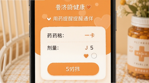 �ռý���APP��ҩ����֪ͨ��ʽ������ҩ���������ʹ򿨰�ť������Ϊ��ܰ�ĳ�ɫ