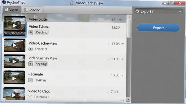 VideoCacheView�������ͼ��չʾ��Ƶ�����б��͵�����ť