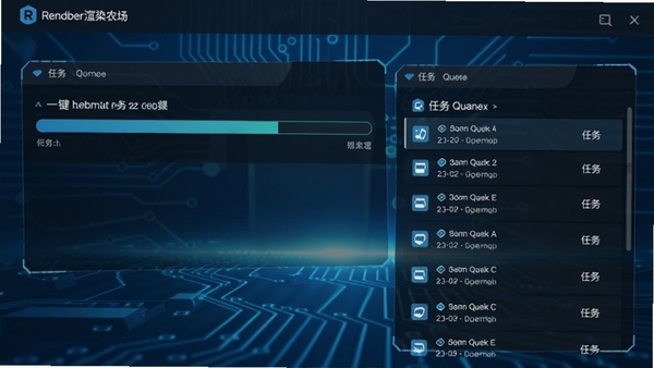 Renderbus��Ⱦũ��һ���ύ��Ⱦ����������棬��ʾ��������������У��Ƽ�������