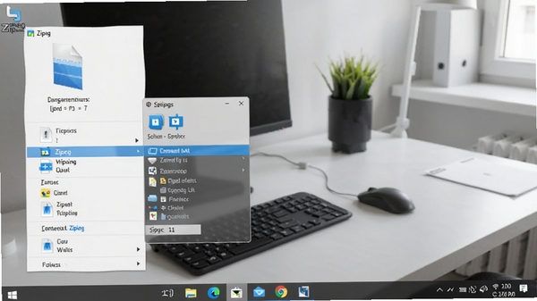 Zipeg��Windows 11������������ѹ�ļ����Ҽ��˵���ʾZipegѡ��Ա����������ͼ�꣬����Ϊ�ɾ��Ĺ���̨