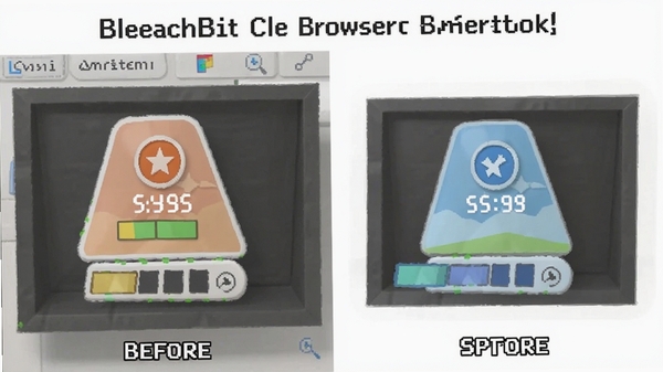 һ��չʾBleachBit�������������ǰ��Աȵ�ʾ��ͼ�����Ϊ����ǰ����ռ�ø������Ҳ�Ϊ������ռ��ͷţ������������
