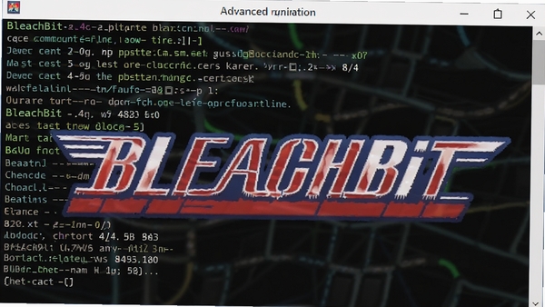 һ��չʾBleachBit�����и߼������Ľ�ͼ������Ϊ�ն˴��ڣ�ͻ��רҵ�кͼ�����