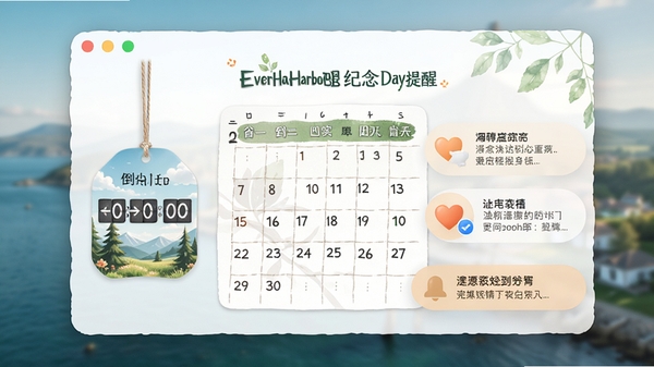EverHarbour����������ҳ�棬����ʱ�Ҽ���������ͼ����ܰ������֪ͨ��ʽ������С���չʾ��������Ȼ���