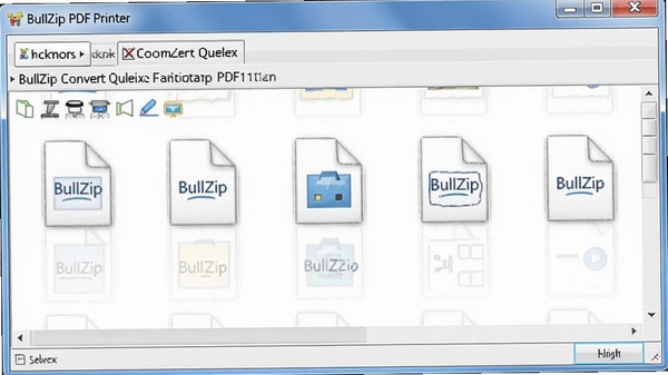 BullZip PDF Printer����ת�����н��棬����ļ������Ŷ�ת����ʾ��ͼ