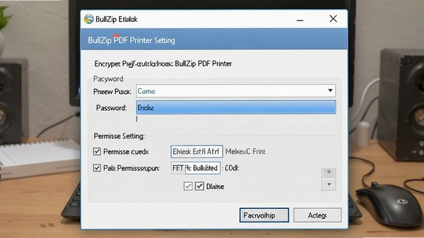 BullZip PDF Printer�������ô��ڣ���ʾ���������Ȩ��ѡ��Ľ���