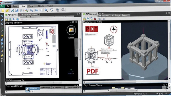 ABViewer����������ͬʱ�򿪶����ͬ��ʽ���ļ���ǩҳ������DWGͼֽ��PDF�ĵ���3Dģ�ͣ�չʾ����ʽ�������ԣ�����������ɫ������