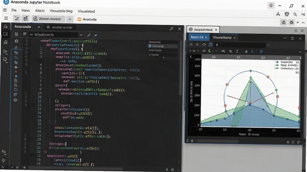 Anaconda Jupyter Notebook���棬չʾ���뵥Ԫ��Ϳ��ӻ�ͼ������������������࣬ͻ�����ݷ����Ϳ��ӻ�Ч��