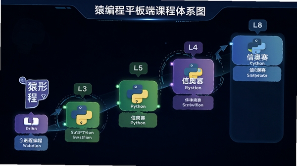 Գ���ƽ��˿γ���ϵͼ��չʾ��L1��L8�Ľ���·��������ͼ�λ���̡�Python���Ű����ȿγ̽ڵ㣬���רҵ�Ҹ��пƼ���