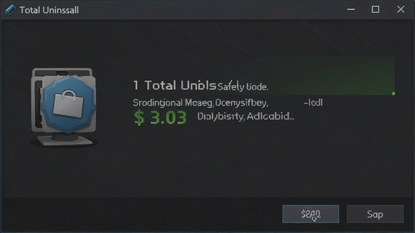 Total Uninstall �ڰ�ȫģʽ�����еĽ��棬���а�ȫģʽ��ʶ��ǿ���ȶ��ԣ�ɫ��ƫ��ɫ��