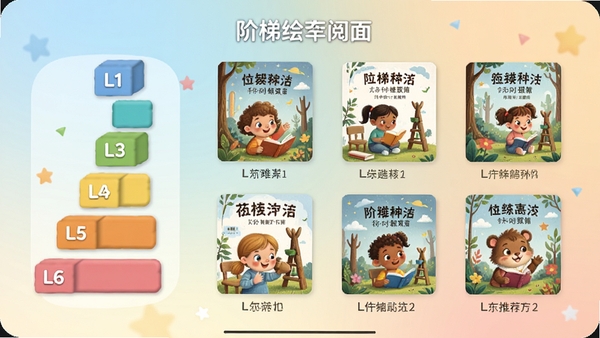 ���ݻ汾�Ķ�APP�ķּ��Ķ����棬�����ʾL1��L6�Ľ���ͼ�꣬�Ҳ��Ӧ��ͬ�ѶȵĻ汾���棬����Ϊ��͵Ľ���ɫ��������������ͻ�������Ƽ��㷨