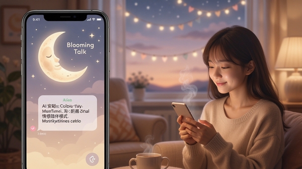 Blooming Talk������ģʽչʾ��������ʾ��ܰ������ͼ��������ϵ������AI���Ͱ�ο���֣�����ɫ����ͣ�������ů��Χ���ʺ��������֧�ֹ���