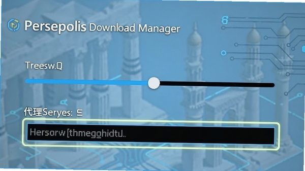 Persepolis Download Manager���ý��棬������ʾ�߳������ڻ���ʹ�������������򣬱���Ϊ��������ɫ�Ƽ���