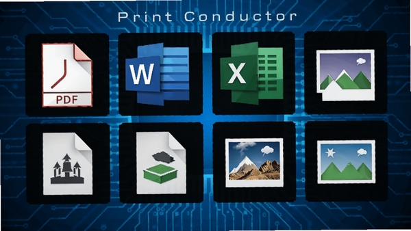Print Conductor֧�ֵ��ļ���ʽͼ��ǽ��չʾPDF��Word��Excel��CAD��ͼƬ�ȳ�����ʽ������Ϊ�Ƽ�����ɫ