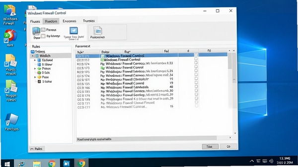 Windows Firewall Control���н�ͼ����ʾ������͹����б�������ΪWindows����