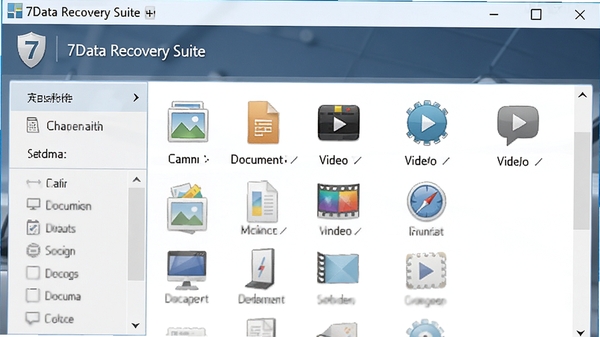 7Data Recovery Suite�������ļ�����ɸѡ�˵���չʾͼƬ���ĵ�����Ƶ�ȷ���ͼ��