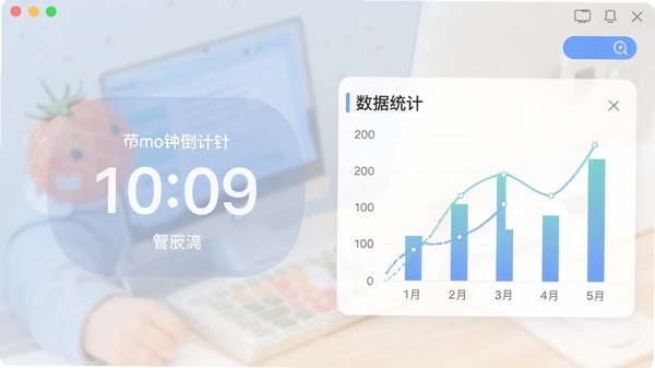 ��ҵǩרע��ʱ���ܽ��棬��ʾ�����ӵ���ʱ��������Ͳ����ۣ�����ͳ��ͼ�����ֱ��