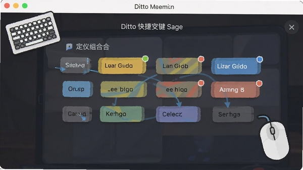 Ditto������ݼ�����ҳ�棬���̺����ͼ���׺��չʾ�Զ�����ϼ��������Ѻ�ֱ��