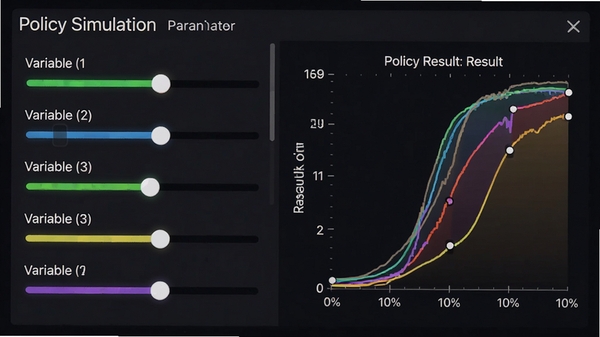 Policy Simulation����������壬������Ʊ������Ҳ�ʵʱ��ʾ������߱仯��ɫ������
