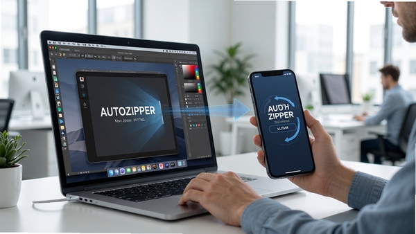 AutoZipperʹ�ó���ʾ��ͼ���������ֻ�ͬ������������Ϊ�ִ��칫������ͻ�����豸Эͬ