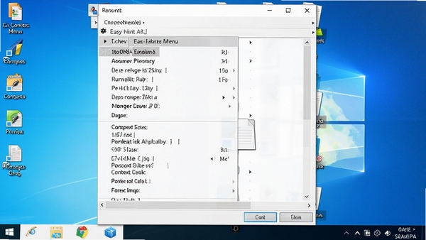 Easy Context Menu���������ͼ��չʾ�Ҽ��˵��������ܣ�����ΪWindows���棬�˵��б������ɼ�