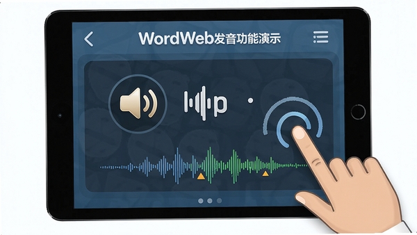 WordWeb����������ʾ���������ͼ�겥�ŵ��ʷ�������������Ƶ������ʾ