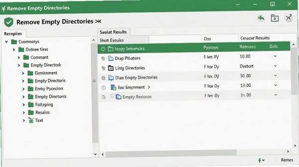 Remove Empty Directories ������չʾ�����Ŀ¼�����Ҳ�ɨ�����б����������������ɫ��ɫ����ͻ����Ч��������