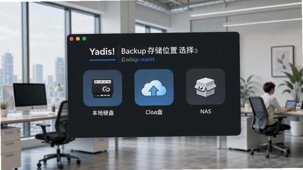 Yadis! Backup�洢λ��ѡ����棬ͼ�껯չʾ����Ӳ�̡����̡�NAS��ѡ�����Ϊ�ִ��칫�һ�����ǿ����ƽ̨������