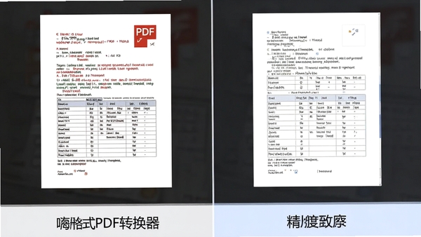 �˸�ʽPDFת������PDF�ļ�ת��ΪWord�ĵ��ĶԱ�Ч��ͼ�����ΪԭʼPDF���Ҳ�Ϊת�����Word����������������������ͻ��ת���ĸ߾���