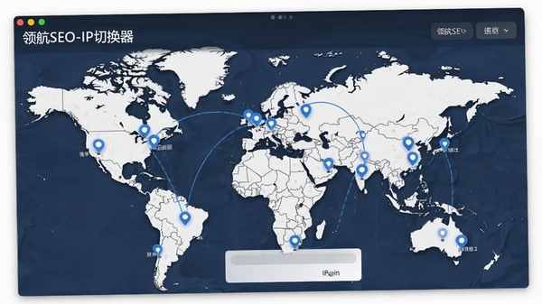 �캽SEO-IP�л����ĵ���ѡ����棬��ͼ�ϱ�ע������нڵ㣬�û��ɵ��������н���IP�л�����������ֱ��