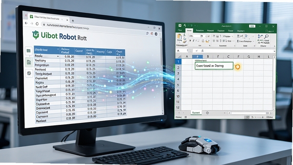 UiBot�������Զ�����ҳ��ץȡ�������ݲ���䵽Excel�����У���Ļ��������������Ч�������Զ�������������