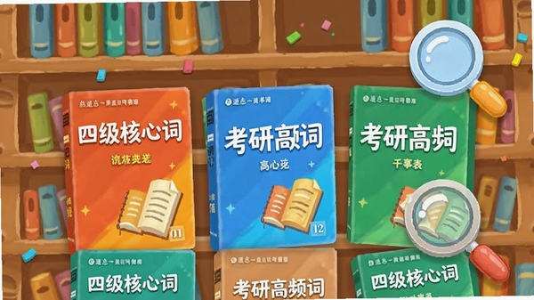 ���������ʱ��������棬չʾ�౾��ɫ������棬�硰�ļ����Ĵʡ������и�Ƶ�ʡ�������Ϊ�����ʽ���зŴ�ͼ�꣬����������죬�ʺ�ѧϰ����չʾ