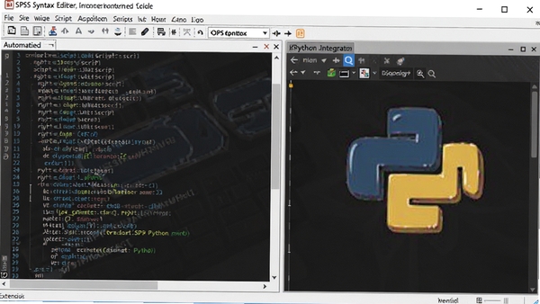 SPSS Syntax�༭�����棬չʾ�Զ����ű���Python���ɣ�������չ��