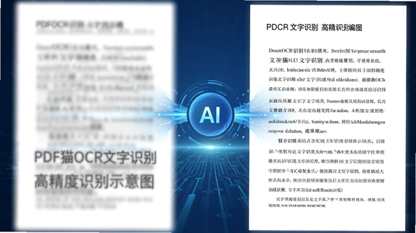 PDFèOCR����ʶ��߾���ʶ��ʾ��ͼ�����Ϊģ��ɨ���ĵ����Ҳ�Ϊ�����ɱ༭�����֣��м���AIʶ����̵Ĺ�Ч������Ϊ�Ƽ�����ͻ�������뾫׼��