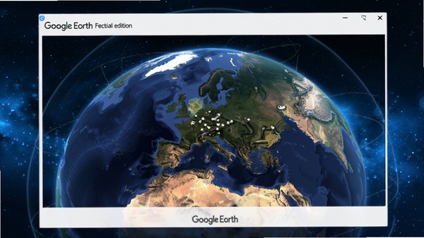 Google����רҵ���������棬չʾ3D���򣬱���Ϊ����ɫ�ǿգ���������������Ĵ�½�����͹�ӰЧ����������Ƽ���ʮ�㣬������Ⱦ��