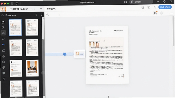 �Ƴ�PDF�༭��ҳ���������չʾ���������ͼ�б���ʾ��ҳ�ĵ����û�������ק����ҳ��˳�򣬽������Ч