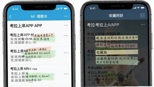 �����ϰ�APP���Ȿ���ղؼй��ܽ�ͼ��չʾ��Ŀ�б��ͱʼǱ�ע����
