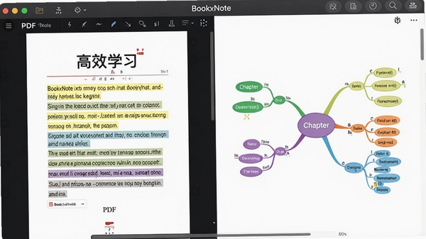 BookxNoteѧϰ�ʼ����������У����PDF�ĵ��������䣬�Ҳ��Զ����ɲ�ɫ˼ά��ͼ���ڵ��Բ�ͬ��ɫ�����½ڣ������������������ָ�Чѧϰ��Χ