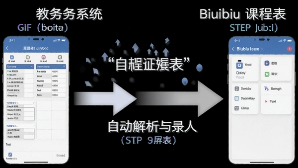 һ��GIF��ͼ����ʾ�ӽ���ϵͳ����α���Biubiu�γ̱����������̣���ͷ��ע���ؼ����裬ǿ���Զ������뵼��ı���ԡ�